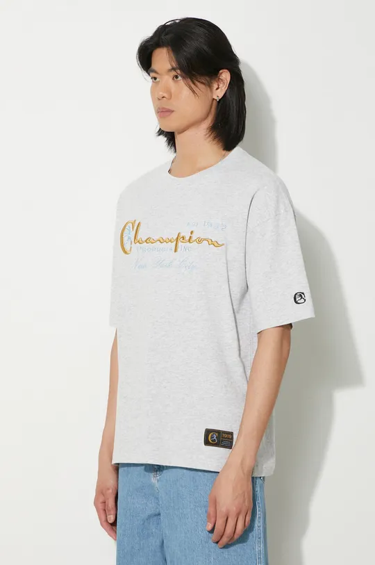 sivá Bavlnené tričko Champion