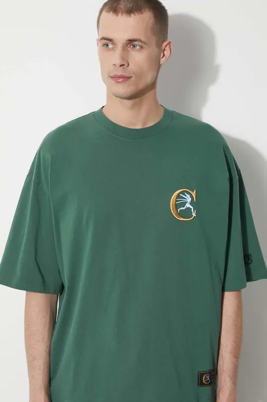 зелений Бавовняна футболка Champion
