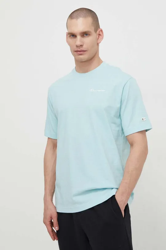 blu Champion t-shirt in cotone Uomo