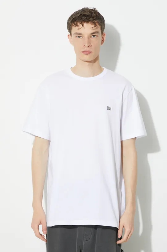 biały Woolrich t-shirt bawełniany Sheep Tee Męski