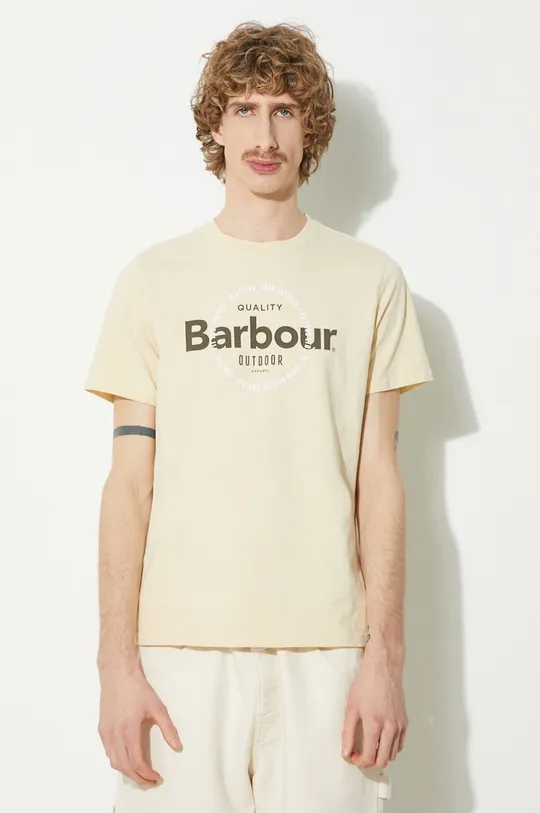 beige Barbour t-shirt Bidwell Tee Uomo