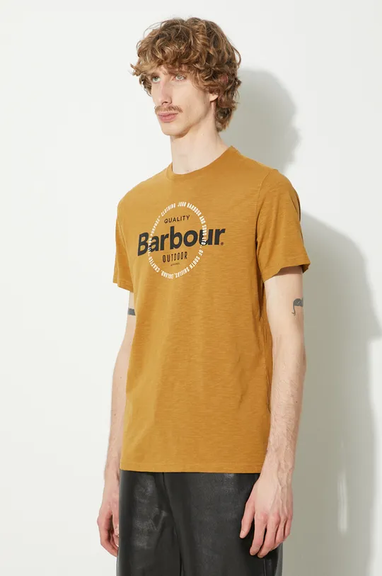 żółty Barbour t-shirt Bidwell Tee
