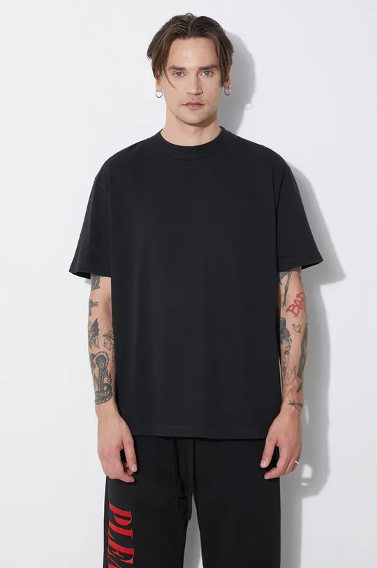 černá Bavlněné tričko 424 Alias T-Shirt Pánský