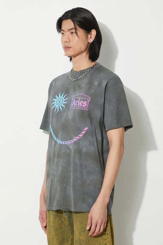 Aries t-shirt in cotone Grunge Happy Dude SS Tee 100% Cotone