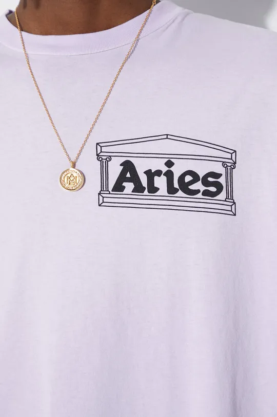 Aries t-shirt bawełniany Sunbleached Temple SS Tee