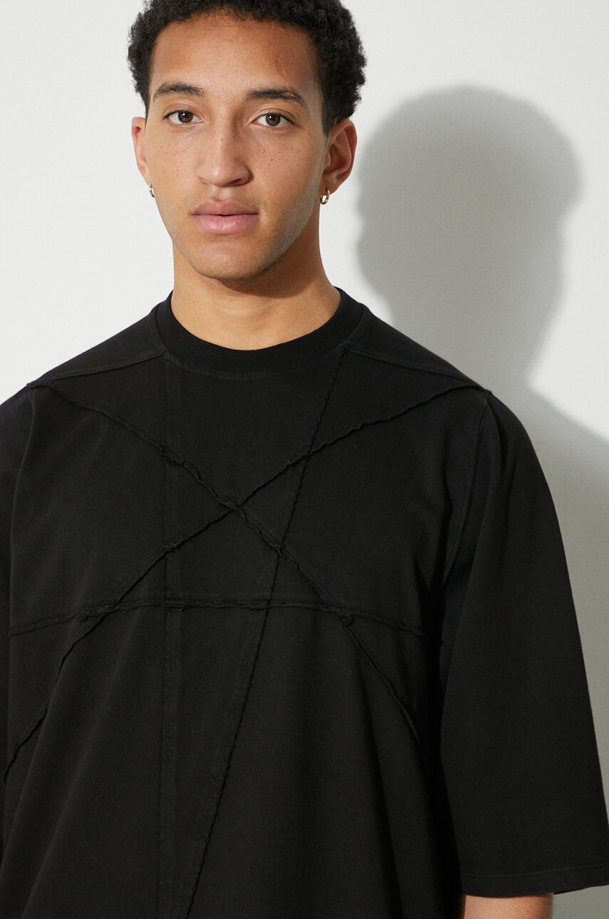 Rick Owens Black Cotton T-Shirt
