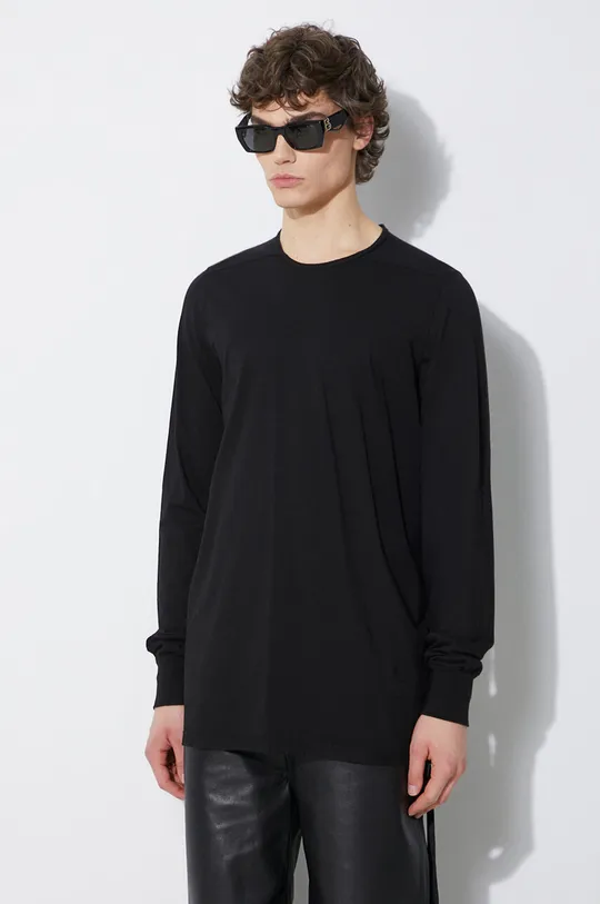 μαύρο Βαμβακερή μπλούζα με μακριά μανίκια Rick Owens Level