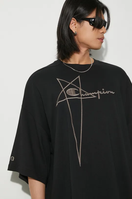 Rick Owens t-shirt in cotone x Champion Tommy Uomo