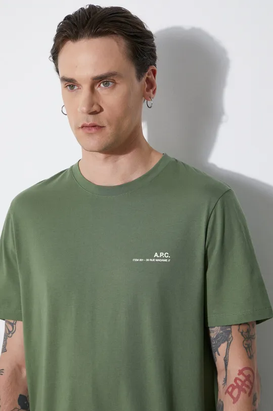 Bavlněné tričko A.P.C. item Pánský