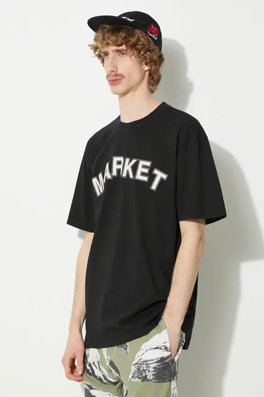 černá Bavlněné tričko Market Community Garden T-Shirt