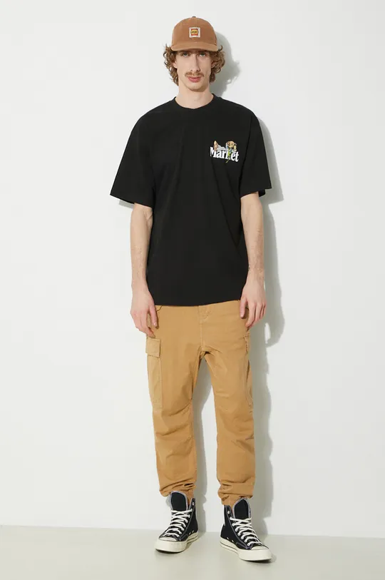 Market t-shirt in cotone Better Call Bear T-Shirt nero