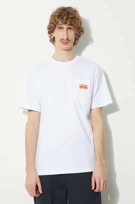 biela Bavlnené tričko Market Hardware Pocket T-Shirt Pánsky