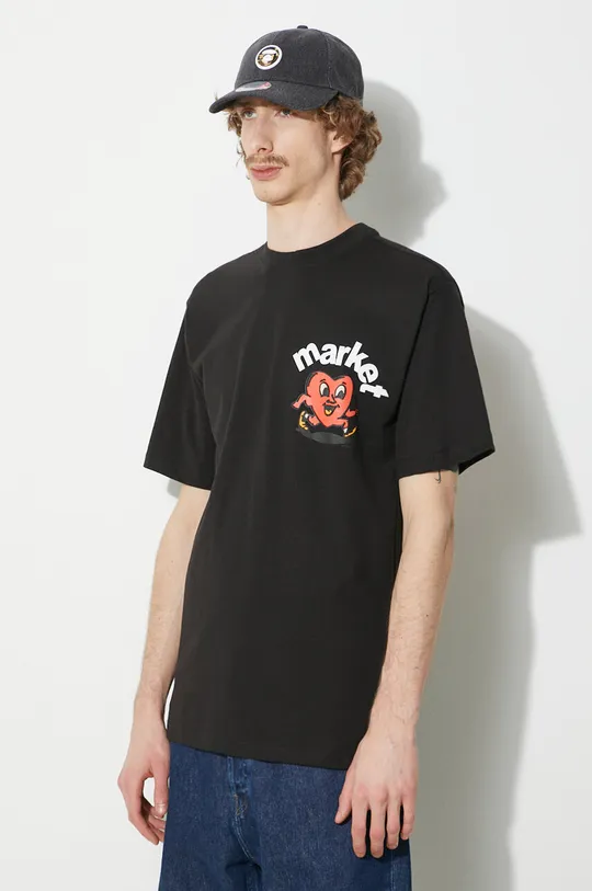 μαύρο Βαμβακερό μπλουζάκι Market Fragile T-Shirt