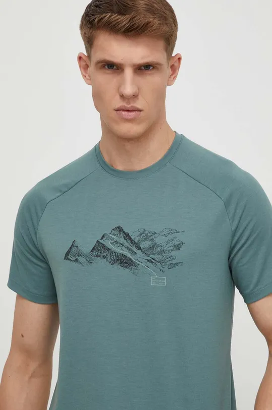 zelená Športové tričko Mammut Mountain Pánsky