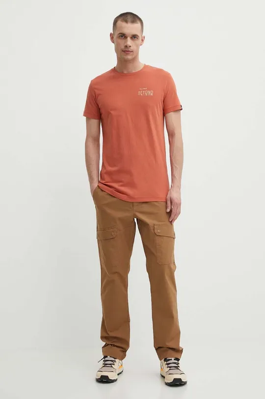 Kratka majica Mammut Massone oranžna