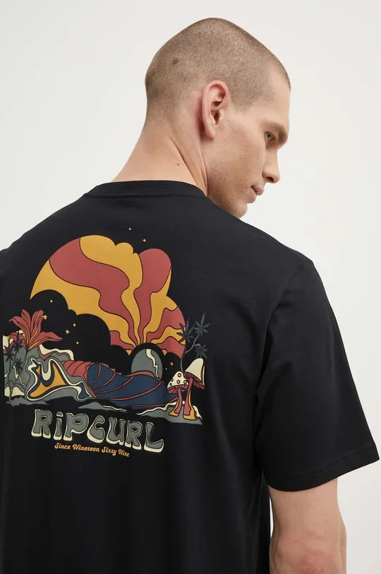 črna Bombažna kratka majica Rip Curl Moški