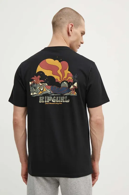črna Bombažna kratka majica Rip Curl