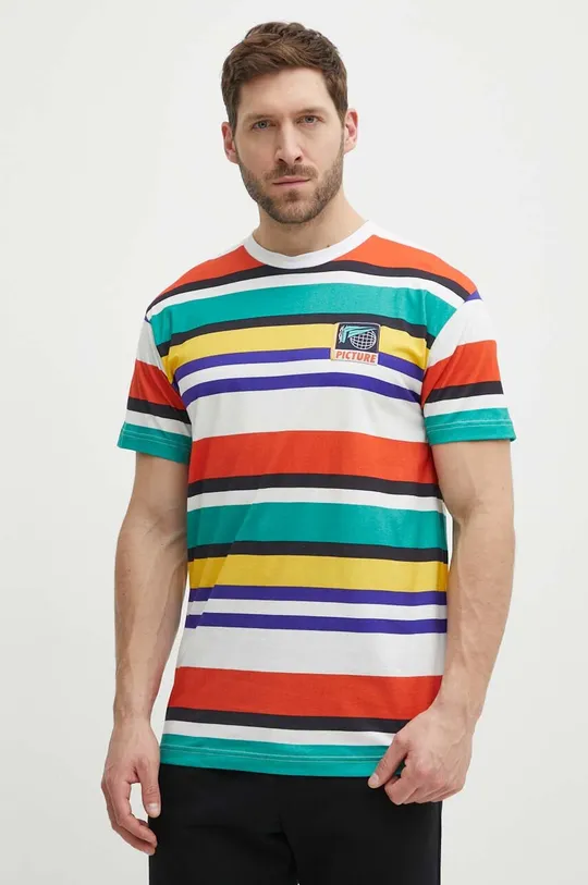 Picture t-shirt bawełniany Slab multicolor