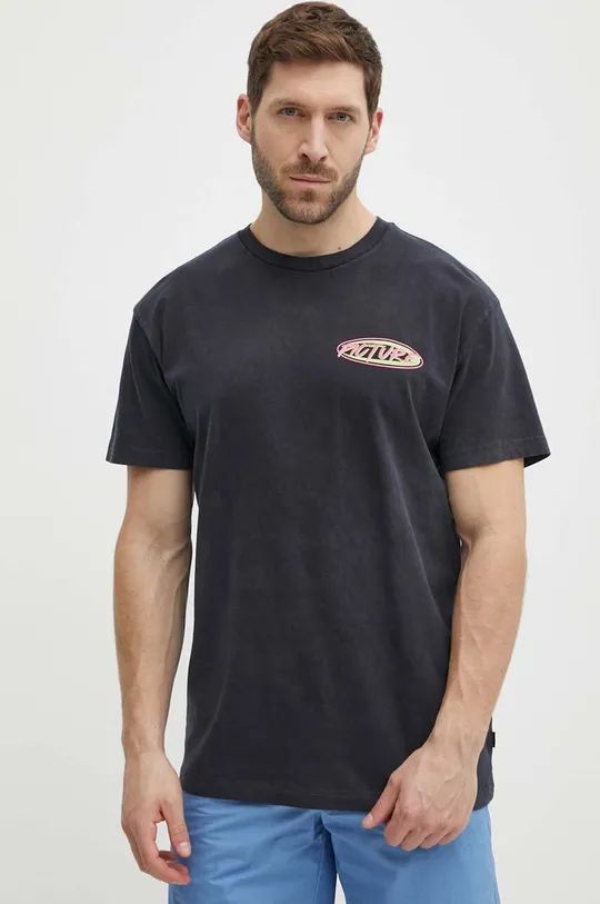 Βαμβακερό μπλουζάκι Picture Tsunami μαύρο