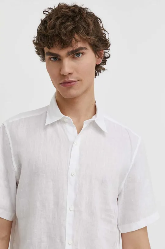 bianco Theory camicia di lino