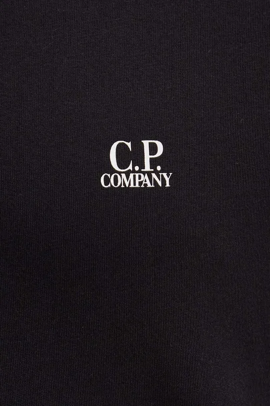 μαύρο Βαμβακερό μπλουζάκι C.P. Company Jersey Goggle