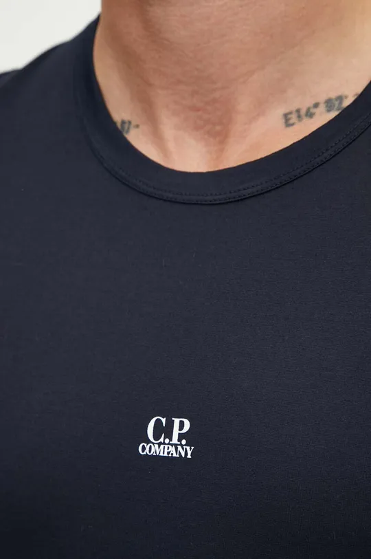 Bombažna kratka majica C.P. Company Mercerized Jersey Logo Moški