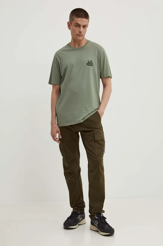 C.P. Company t-shirt in cotone Jersey Artisanal British Sailor verde