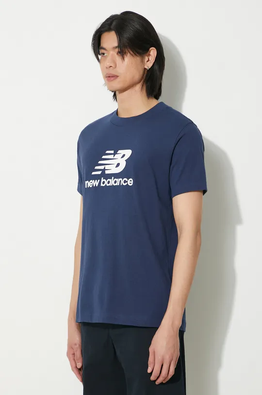 navy New Balance cotton t-shirt Sport Essentials