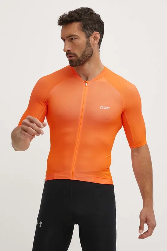oranžová Cyklistické tričko POC Pristine Jersey Pánsky