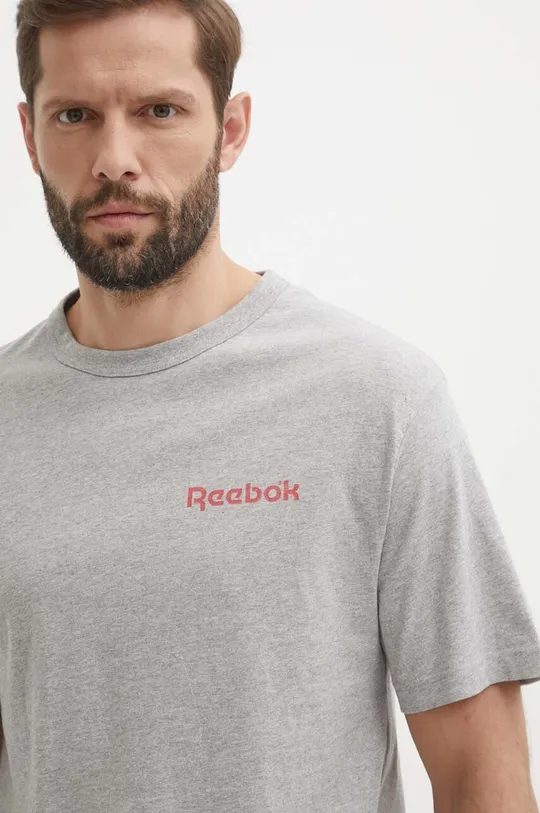 sivá Bavlnené tričko Reebok Classic Basketball