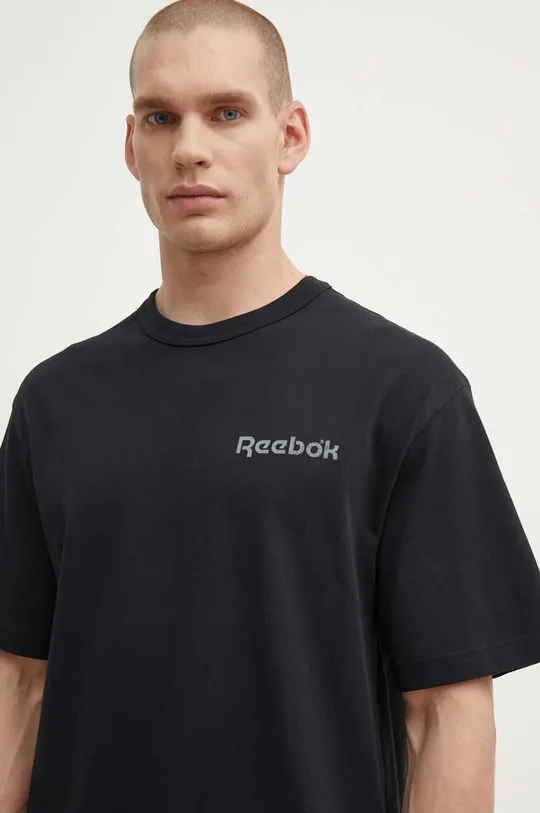 чорний Бавовняна футболка Reebok Classic Basketball