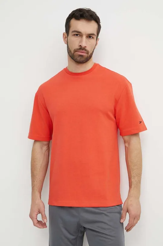 oranžová Tréningové tričko Reebok Active Collective Pánsky