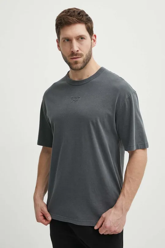 grigio Reebok t-shirt in cotone