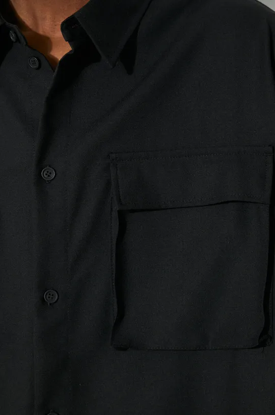 032C wool shirt Tailored Flap Pocket Shirt