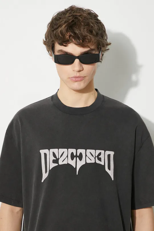 μαύρο Βαμβακερό μπλουζάκι 032C 'Psychic' American-Cut T-Shirt