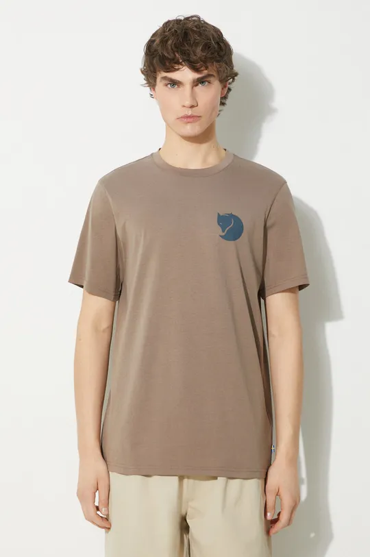 Fjallraven t-shirt Walk With Nature T-shirt M brown