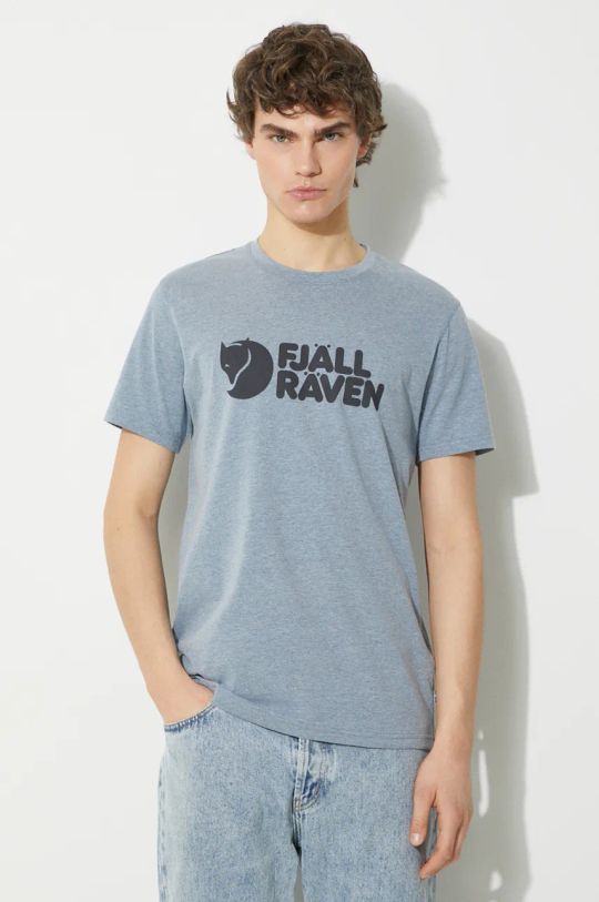 Μπλουζάκι Fjallraven Fjällräven Logo T-shirt M κανονικό μπλε F87310.520.999