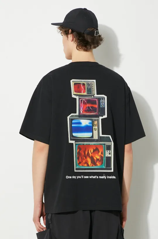 nero PLEASURES t-shirt in cotone Appreciation Heavyweight T-Shirt Uomo
