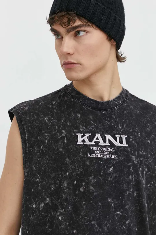 чорний Бавовняна футболка Karl Kani