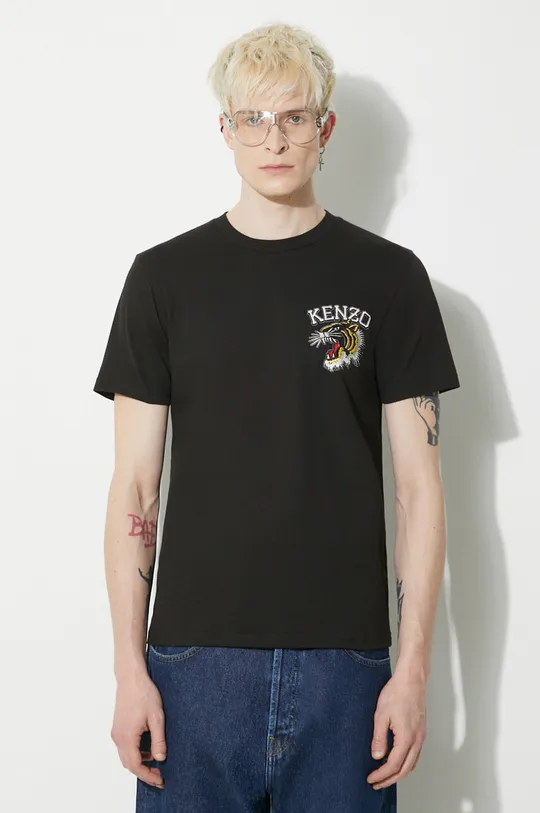 black Kenzo cotton t-shirt Gots Tiger Varsity Men’s