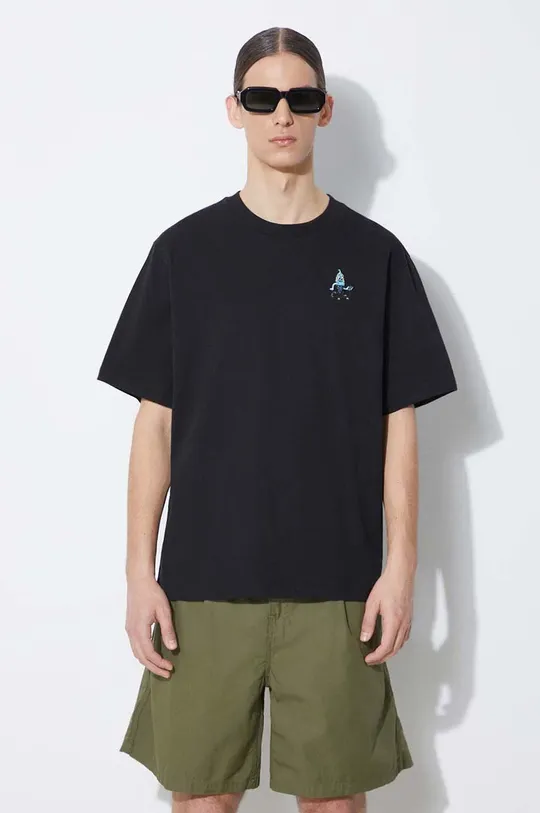 black ICECREAM cotton t-shirt Team Eu Skate Cone Men’s