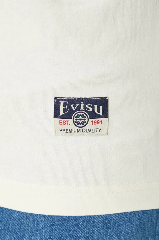 Bavlněné tričko Evisu Diamond/Daruma Printed Pánský
