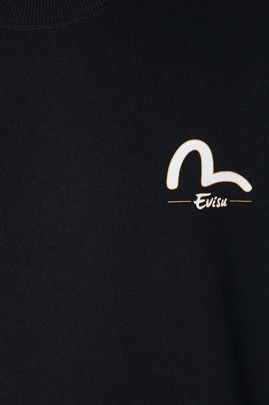 Bavlněné tričko Evisu Evisu & Wave Print SS Sweatshirt