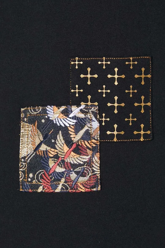 Памучна тениска Evisu Seagull Emb + Brocade Pocket