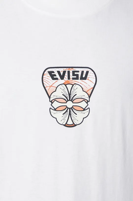 Evisu cotton t-shirt Multi-Hanafuda Patches Daicock Printed SS Tee