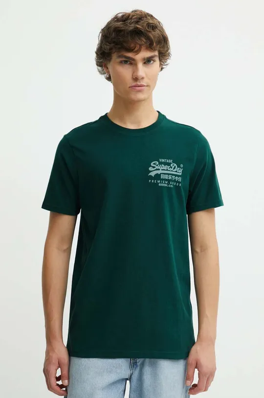zielony Superdry t-shirt Męski