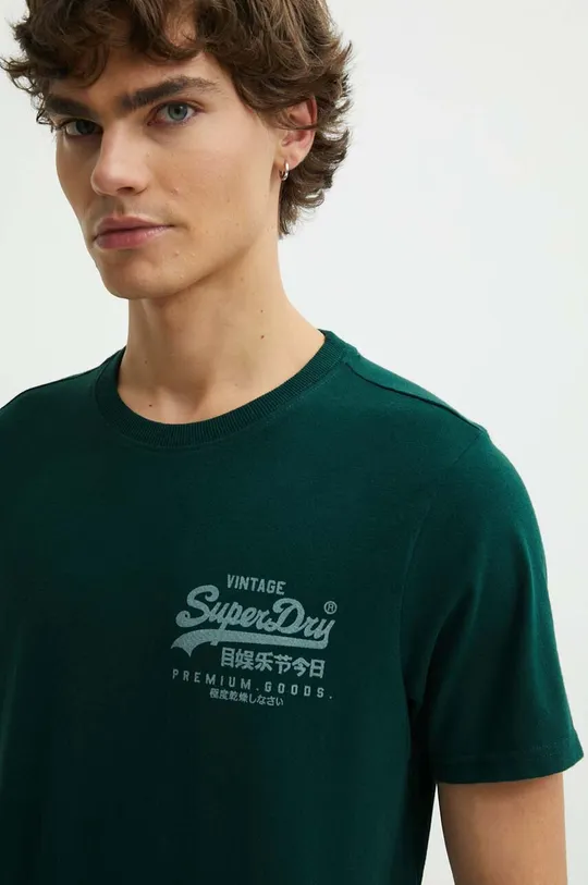 zielony Superdry t-shirt