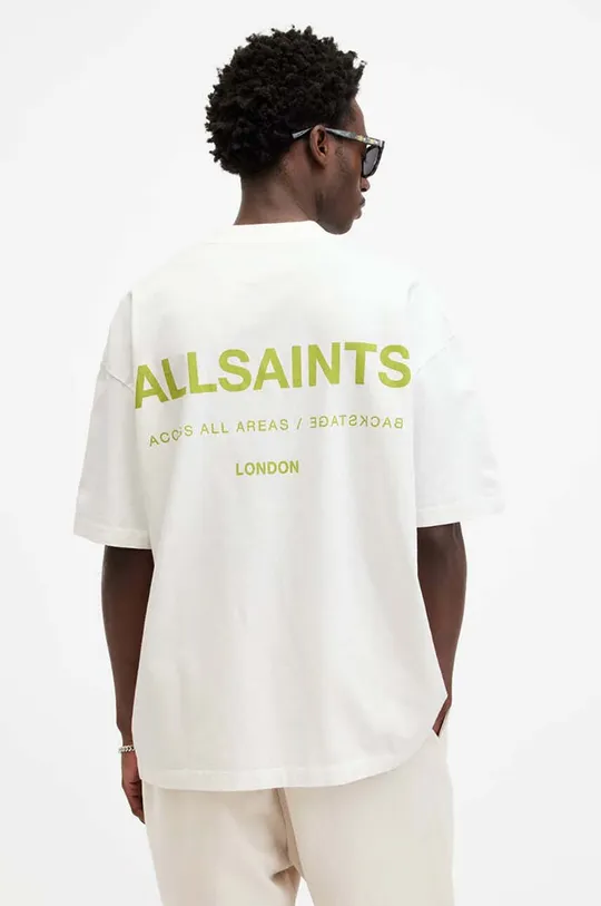 білий Бавовняна футболка AllSaints ACCESS SS CREW
