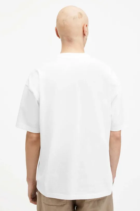 biały AllSaints t-shirt bawełniany CUTOUT SS CREW