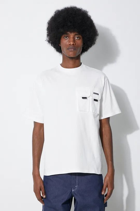 biały Manastash t-shirt bawełniany Disarmed